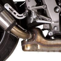 GPR auspuff kompatibel mit  Honda Cb 1000 R  2008-2014, Satinox , Zugelassener legaler Slip-On-Auspuff mit Abe, einschließlich abnehmbarem DB-Killer und Verbindungsrohr 