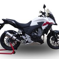 GPR auspuff kompatibel mit  Honda Cb 500 X 2013-2015, New Grand Prix Evo Titanium, Zugelassener legaler Slip-On-Auspuff mit Abe, einschließlich abnehmbarem DB-Killer und Verbindungsrohr 