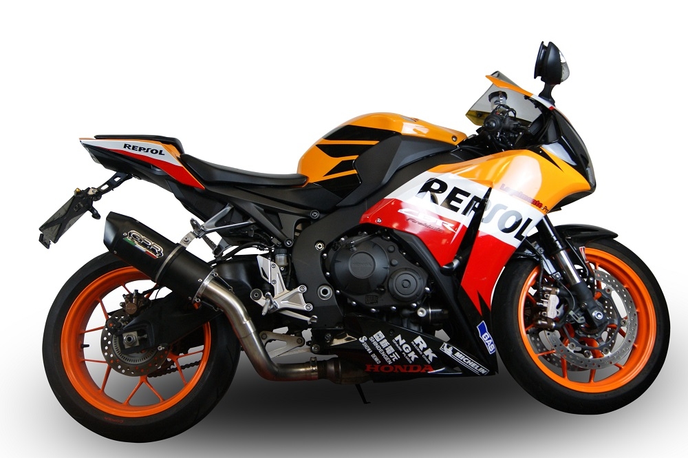 GPR auspuff kompatibel mit  Honda Cbr 1000 Rr 2014-2016, Furore Nero, Rennauspuff, mit Verbindungsrohren, Artikel ohne Genehmigung 