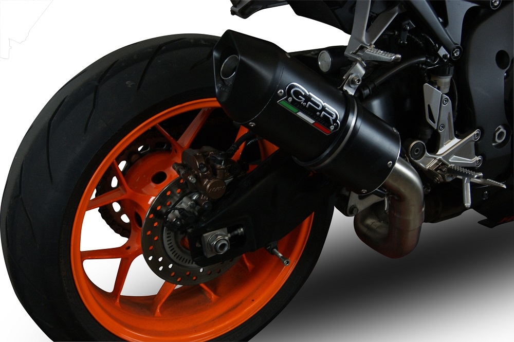 GPR auspuff kompatibel mit  Honda Cbr 1000 Rr 2014-2016, Furore Nero, Rennauspuff, mit Verbindungsrohren, Artikel ohne Genehmigung 