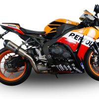 GPR auspuff kompatibel mit  Honda Cbr 1000 Rr 2014-2016, M3 Black Titanium, Rennauspuff, mit Verbindungsrohren, Artikel ohne Genehmigung 