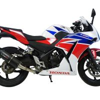GPR auspuff kompatibel mit  Honda Cbr 300 R 2014-2016, Furore Nero, Rennauspuff, mit Verbindungsrohren, Artikel ohne Genehmigung 