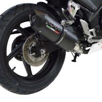 GPR auspuff kompatibel mit  Honda Cbr 300 R 2014-2016, Furore Nero, Rennauspuff, mit Verbindungsrohren, Artikel ohne Genehmigung 