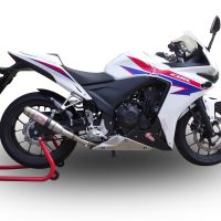GPR auspuff kompatibel mit  Honda Cbr 500 R 2012-2016, Deeptone Inox, Rennauspuff, mit Verbindungsrohren, Artikel ohne Genehmigung 