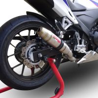GPR auspuff kompatibel mit  Honda Cbr 500 R 2012-2016, Deeptone Inox, Rennauspuff, mit Verbindungsrohren, Artikel ohne Genehmigung 