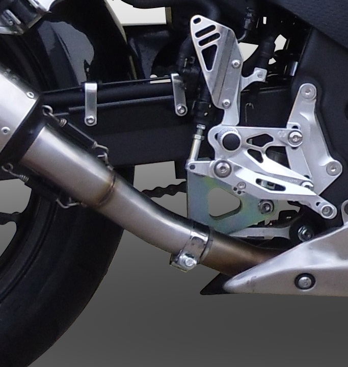 GPR auspuff kompatibel mit  Honda Cbr 500 R 2012-2016, Furore Nero, Rennauspuff, mit Verbindungsrohren, Artikel ohne Genehmigung 