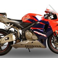 GPR auspuff kompatibel mit  Honda Cbr 600 Rr  2007-2018, Deeptone Inox, Rennauspuff, mit Verbindungsrohren, Artikel ohne Genehmigung 