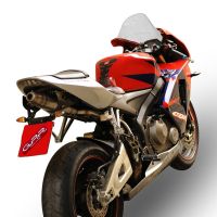 GPR auspuff kompatibel mit  Honda Cbr 600 Rr  2007-2018, Deeptone Inox, Rennauspuff, mit Verbindungsrohren, Artikel ohne Genehmigung 