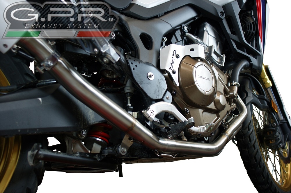GPR auspuff kompatibel mit  Honda Crf 1000 L Africa Twin 2018-2020, Decatalizzatore, Decat Pipe, Katalysatorabscheider, artikel ohne Genehmigung 