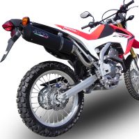 GPR auspuff kompatibel mit  Honda Crf 250 L  2013-2016, Furore Nero, Zugelassener legaler Slip-On-Auspuff mit Abe, einschließlich abnehmbarem DB-Killer,katakysator und Verbindungsrohr 