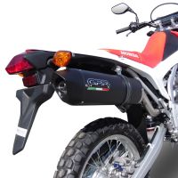 GPR auspuff kompatibel mit  Honda Crf 250 L  2013-2016, Furore Nero, Zugelassener legaler Slip-On-Auspuff mit Abe, einschließlich abnehmbarem DB-Killer,katakysator und Verbindungsrohr 