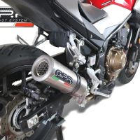 GPR auspuff kompatibel mit  Honda NX500 2024-2025, M3 Inox , Zugelassener legaler Slip-On-Auspuff mit Abe, einschließlich abnehmbarem DB-Killer und Verbindungsrohr 