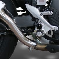GPR auspuff kompatibel mit  Honda NX500 2024-2025, M3 Titanium Natural, Zugelassener legaler Slip-On-Auspuff mit Abe, einschließlich abnehmbarem DB-Killer und Verbindungsrohr 