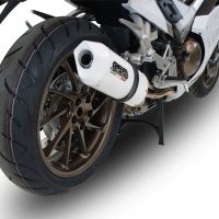 GPR auspuff kompatibel mit  Honda Vfr 800 F 2014-2016, Albus Ceramic, Zugelassener legaler Slip-On-Auspuff mit Abe, einschließlich abnehmbarem DB-Killer und Verbindungsrohr 