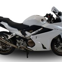 GPR auspuff kompatibel mit  Honda Vfr 800 F 2014-2016, Powercone Evo, Zugelassener legaler Slip-On-Auspuff mit Abe, einschließlich abnehmbarem DB-Killer und Verbindungsrohr 