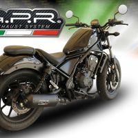 GPR auspuff kompatibel mit  Honda Cmx 500 Rebel 2021-2023, Ghisa , Zugelassener legaler Slip-On-Auspuff mit Abe, einschließlich abnehmbarem DB-Killer und Verbindungsrohr 