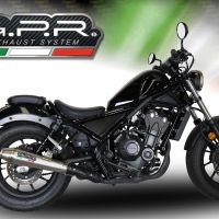 GPR auspuff kompatibel mit  Honda Cmx 500 Rebel 2021-2023, Ultracone, Zugelassener legaler Slip-On-Auspuff mit Abe, einschließlich abnehmbarem DB-Killer und Verbindungsrohr 