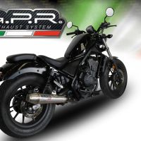 GPR auspuff kompatibel mit  Honda Cmx 500 Rebel 2021-2023, Ultracone, Zugelassener legaler Slip-On-Auspuff mit Abe, einschließlich abnehmbarem DB-Killer und Verbindungsrohr 