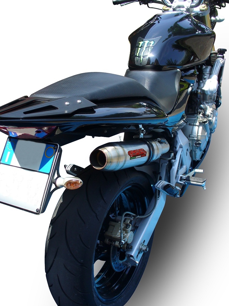 GPR auspuff kompatibel mit  Honda Hornet Cb 600 F 2003-2006, Deeptone Inox, Zugelassener legaler Slip-On-Auspuff mit Abe, einschließlich abnehmbarem DB-Killer,katakysator und Verbindungsrohr 