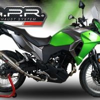 GPR auspuff kompatibel mit  Kawasaki Versys-X 300 2017-2021, Powercone Evo, Zugelassener legaler Slip-On-Auspuff mit Abe, einschließlich abnehmbarem DB-Killer,katakysator und Verbindungsrohr 