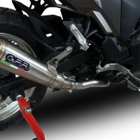 GPR auspuff kompatibel mit  Kawasaki Versys-X 300 2017-2021, Powercone Evo, Zugelassener legaler Slip-On-Auspuff mit Abe, einschließlich abnehmbarem DB-Killer,katakysator und Verbindungsrohr 