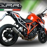 GPR auspuff kompatibel mit  Ktm Super Duke 1290 R  2014-2016, M3 Inox , Zugelassener legaler Slip-On-Auspuff mit Abe, einschließlich abnehmbarem DB-Killer und Verbindungsrohr 