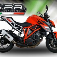 GPR auspuff kompatibel mit  Ktm Super Duke 1290 R  2017-2019, Albus Evo4, Zugelassener legaler Slip-On-Auspuff mit Abe, einschließlich abnehmbarem DB-Killer und Verbindungsrohr 