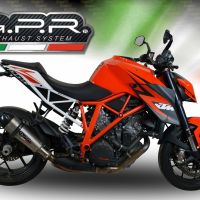 GPR auspuff kompatibel mit  Ktm Super Duke 1290 R  2014-2016, New Grand Prix Evo Titanium, Zugelassener legaler Slip-On-Auspuff mit Abe, einschließlich abnehmbarem DB-Killer und Verbindungsrohr 