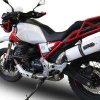GPR auspuff kompatibel mit  Moto Guzzi V85 TT 2019-2020, Albus Evo4, Zugelassener legaler Slip-On-Auspuff mit Abe, einschließlich abnehmbarem DB-Killer und Verbindungsrohr 