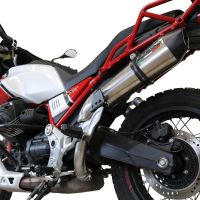 GPR auspuff kompatibel mit  Moto Guzzi V85 TT 2019-2020, New Grand Prix Evo Titanium, Rennauspuff, mit Verbindungsrohren, Artikel ohne Genehmigung 