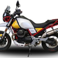 GPR auspuff kompatibel mit  Moto Guzzi V85 TT 2019-2020, M3 Inox , Rennauspuff, mit Verbindungsrohren, Artikel ohne Genehmigung 