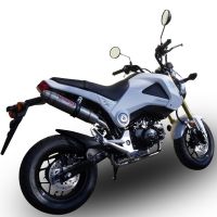 GPR auspuff kompatibel mit  Honda Msx - Grom 125  2013-2017, Deeptone Inox, Kompletter Rennauspuff, geliefert mit spezifischem Krümmer, Artikel ohne Homologation 