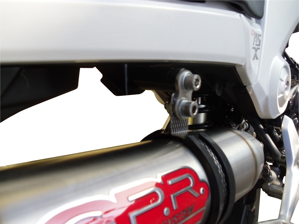 GPR auspuff kompatibel mit  Honda Msx - Grom 125  2013-2017, Deeptone Inox, Kompletter Rennauspuff, geliefert mit spezifischem Krümmer, Artikel ohne Homologation 