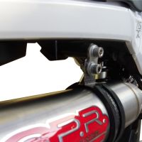 GPR auspuff kompatibel mit  Honda Msx - Grom 125  2013-2017, Deeptone Inox, Kompletter Rennauspuff, geliefert mit spezifischem Krümmer, Artikel ohne Homologation 