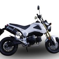 GPR auspuff kompatibel mit  Honda Msx - Grom 125  2013-2017, Furore Nero, Kompletter Rennauspuff, geliefert mit spezifischem Krümmer, Artikel ohne Homologation 