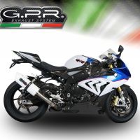 GPR auspuff kompatibel mit  Bmw S 1000 RR -M  2015-2016, Albus Ceramic, Zugelassener legaler Slip-On-Auspuff mit Abe, einschließlich abnehmbarem DB-Killer und Verbindungsrohr 