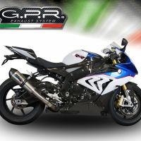 GPR auspuff kompatibel mit  Bmw S 1000 RR -M  2015-2016, New Grand Prix Evo Titanium, Zugelassener legaler Slip-On-Auspuff mit Abe, einschließlich abnehmbarem DB-Killer und Verbindungsrohr 