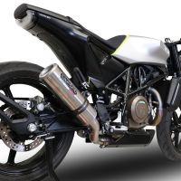 GPR auspuff kompatibel mit  Husqvarna Vitpilen 701 2018-2020, New Grand Prix Evo Titanium, Zugelassener legaler Slip-On-Auspuff mit Abe, einschließlich abnehmbarem DB-Killer und Verbindungsrohr 