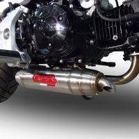 GPR auspuff kompatibel mit  Honda Msx - Grom 125  2013-2017, Deeptone Inox, Kompletter Rennauspuff, geliefert mit spezifischem Krümmer, Artikel ohne Homologation 