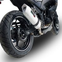 GPR auspuff kompatibel mit  Kawasaki Z 300 2014-2017, Albus Ceramic, Zugelassener legaler Slip-On-Auspuff mit Abe, einschließlich abnehmbarem DB-Killer und Verbindungsrohr 