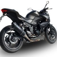 GPR auspuff kompatibel mit  Kawasaki Z 300 2014-2017, Furore Nero, Rennauspuff, mit Verbindungsrohren, Artikel ohne Genehmigung 