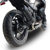 GPR auspuff kompatibel mit  Kawasaki Z 300 2014-2017, Furore Nero, Rennauspuff, mit Verbindungsrohren, Artikel ohne Genehmigung 