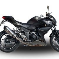 GPR auspuff kompatibel mit  Kawasaki Z 300 2014-2017, New Grand Prix Evo Titanium, Zugelassener legaler Slip-On-Auspuff mit Abe, einschließlich abnehmbarem DB-Killer und Verbindungsrohr 