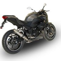 GPR auspuff kompatibel mit  Kawasaki Z 300 2014-2017, Deeptone Inox, Rennauspuff, mit Verbindungsrohren, Artikel ohne Genehmigung 