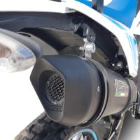 GPR auspuff kompatibel mit  Malaguti XSM 125 Supermoto 2018-2020, Furore Evo4 Poppy, Zugelassener legaler Slip-On-Auspuff mit ABE, inklusive abnehmbarem DB-Killer, Verbindungsrohr und Katalysator 