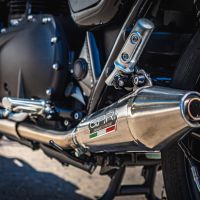GPR auspuff kompatibel mit  Triumph Street Twin 900 2020-2021, Vintacone, Doppelt homologierter legaler Slip-On-Auspuff mit ABE, einschließlich abnehmbarer DB-Killer und verbindungsrohre 