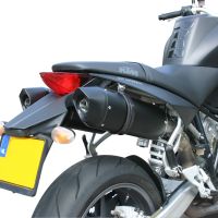 GPR auspuff kompatibel mit  Ktm Superduke 990 - R ( LC8) 2004-2012, Furore Nero, Doppelt homologierter legaler Slip-On-Auspuff mit ABE, einschließlich abnehmbarer DB-Killer und verbindungsrohre 
