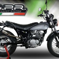 GPR auspuff kompatibel mit  Suzuki Rv 200 Van Van 2016-2017, Deeptone Inox, Zugelassener legaler Slip-On-Auspuff mit ABE, inklusive abnehmbarem DB-Killer, Verbindungsrohr und Katalysator 
