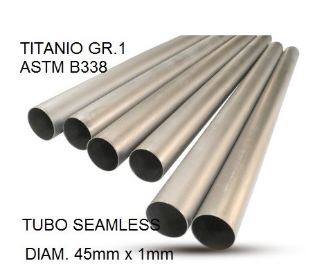GPR auspuff kompatibel mit  Cafè Racer Cafè Racer 1-, Tubo titanio seamless D. 45mm X 1mm L.1000mm,  