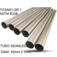 GPR auspuff kompatibel mit  Cafè Racer Cafè Racer 1-, Tubo titanio seamless D. 45mm X 1mm L.1000mm,  